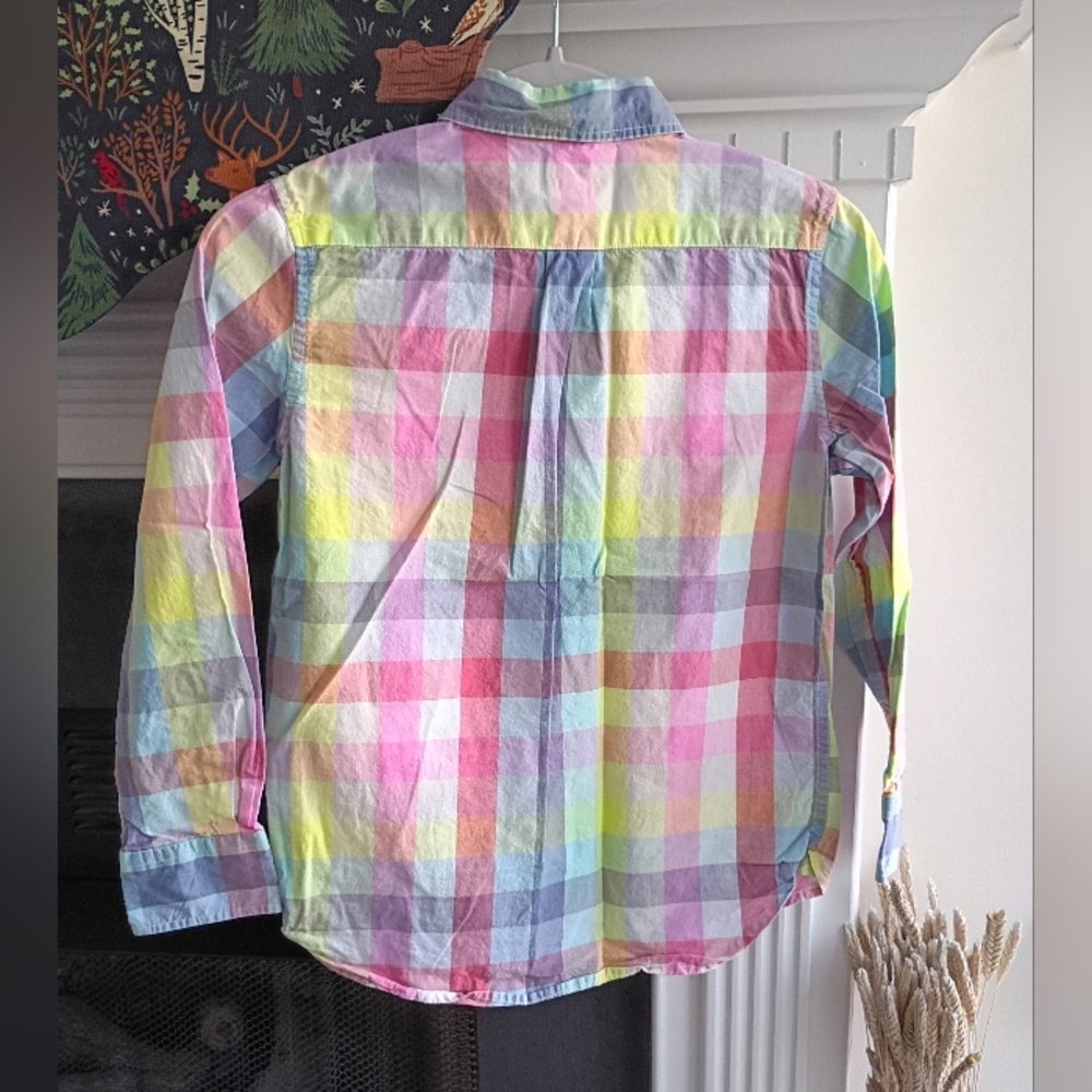Gap Kids L Reg 10/11 Plaid Button Down Shirt - Picture 4 of 4